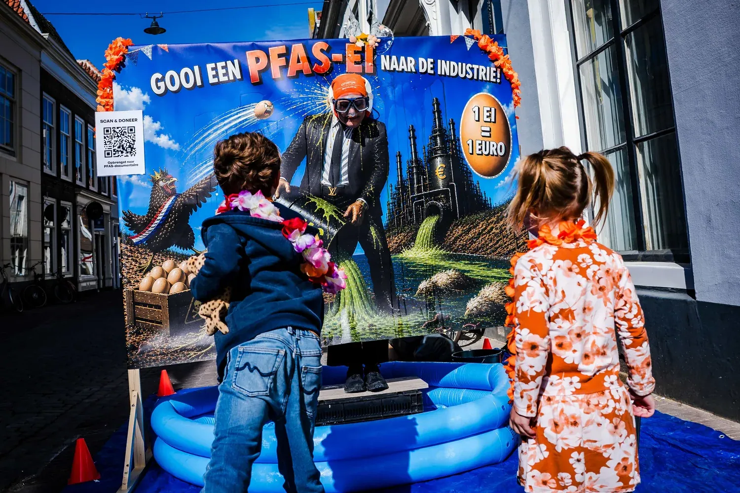 De PFAS-ei-actie op Koningsdag
