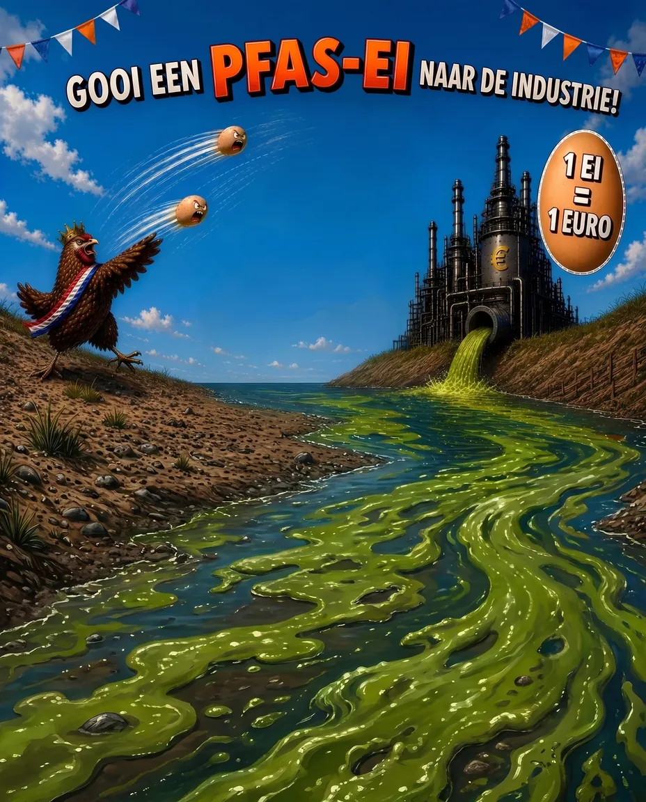 Het gooi-een-PFAS-ei-bord: de industrie krijgt eieren